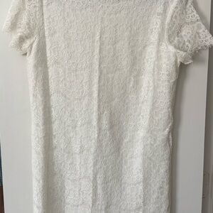 White lace dress
